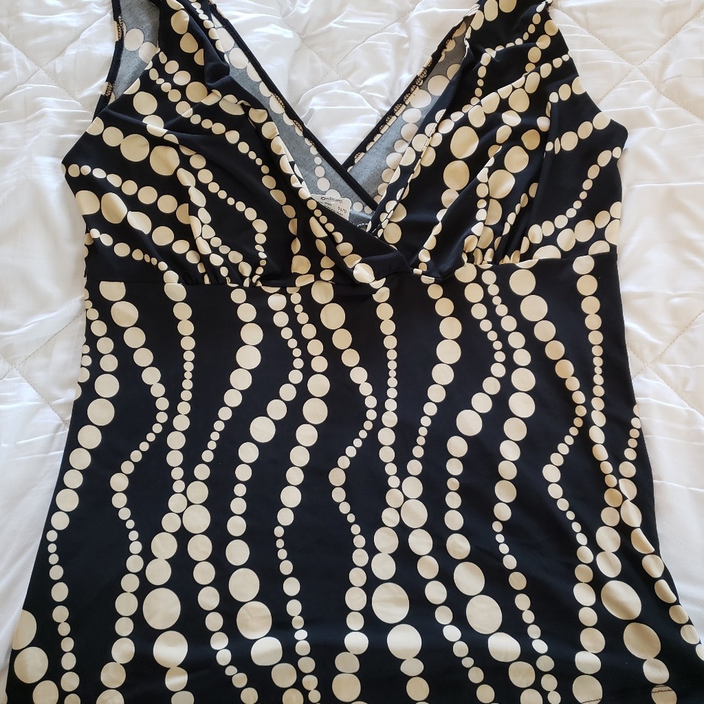 NWT Black & Tan Colored Dressy Tank